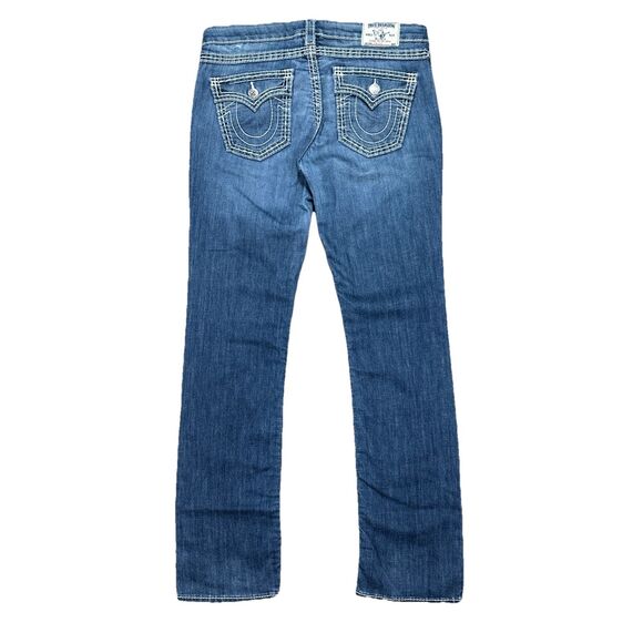 True Religion Men's "Natural Big T" Straight Flap Jeans 34x33 - Picture 1 of 8